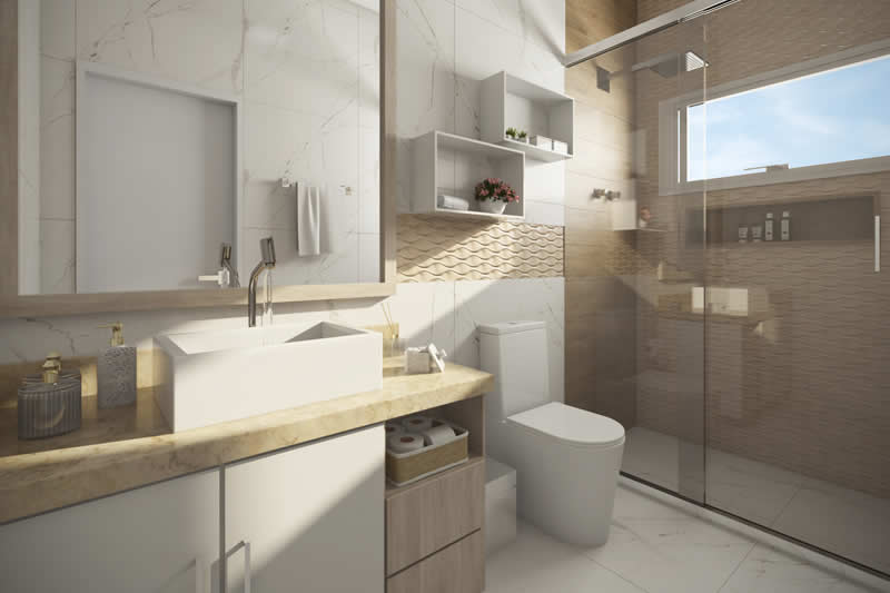 Two storey house with wood flooring