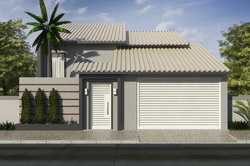 House with high ceilings and light area