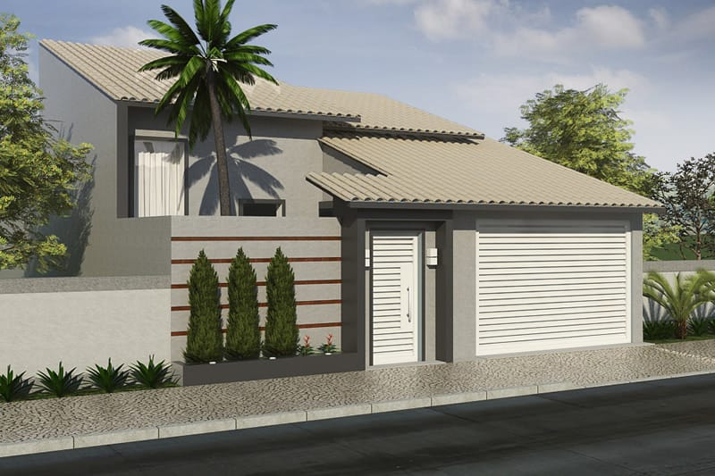 House with high ceilings and light area