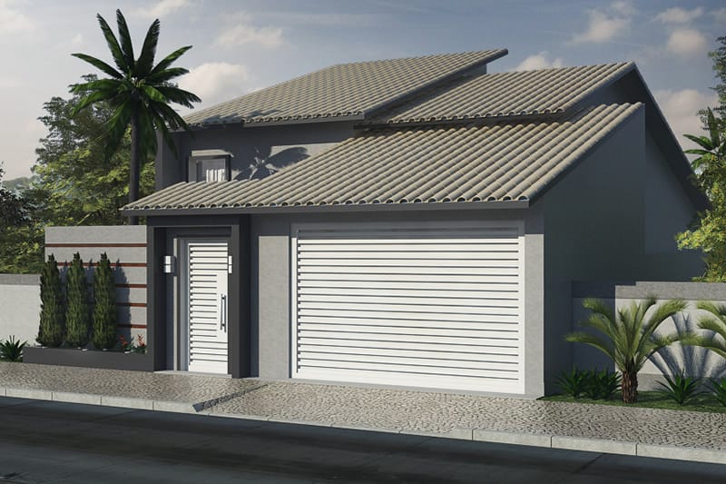 House with high ceilings and light area