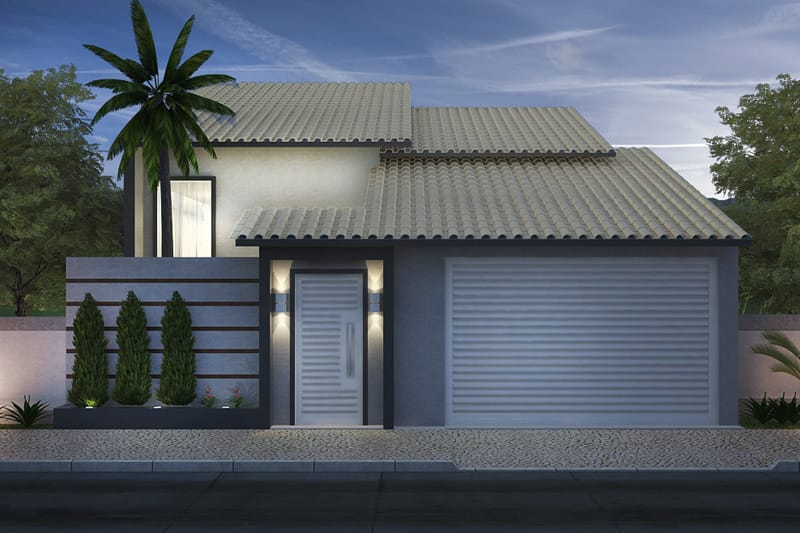House with high ceilings and light area