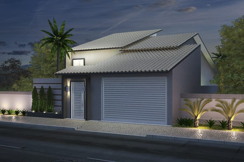House with high ceilings and light area