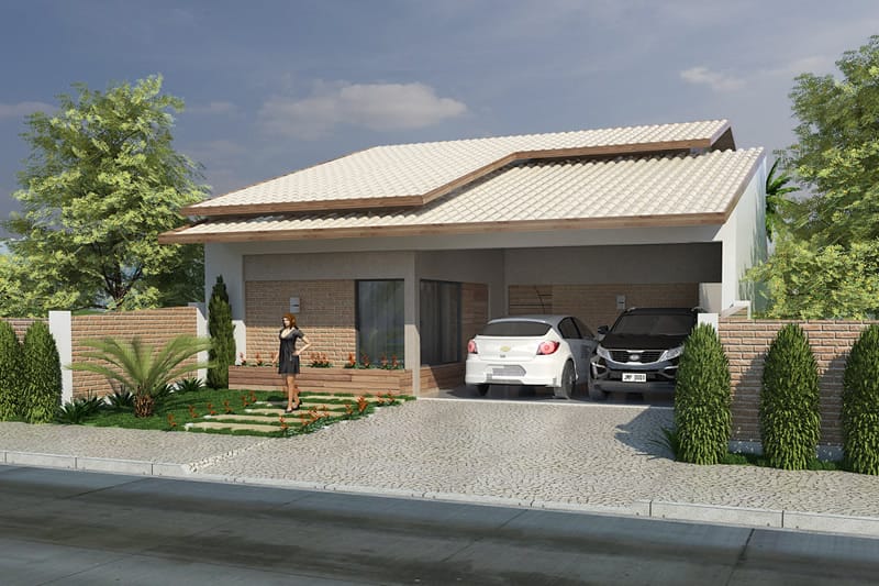 House for land of 10 by 20 meters