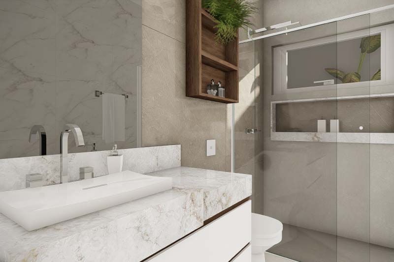 House plan with integrated environments