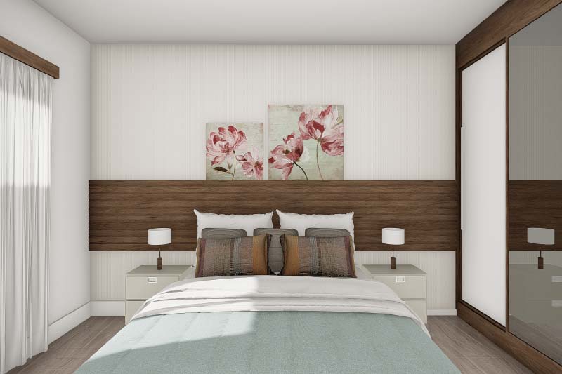 House plan with integrated environments