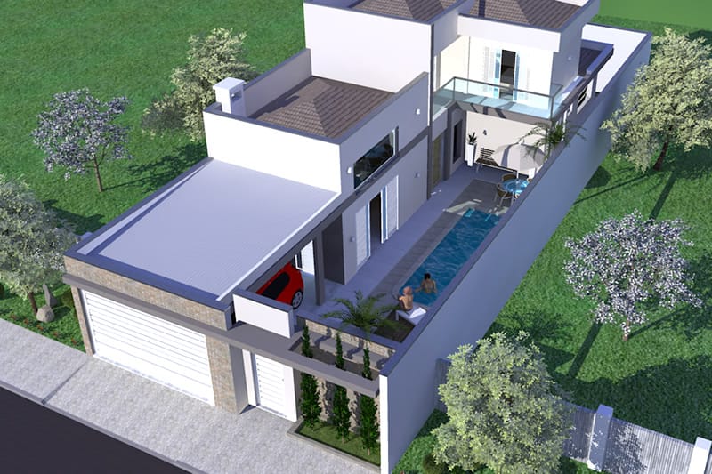Floor plan with bedroom underneath