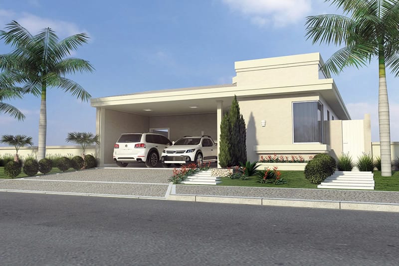 Ground floor house with barbecue