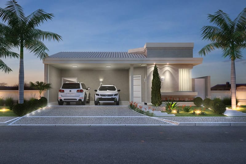 Ground floor house with barbecue