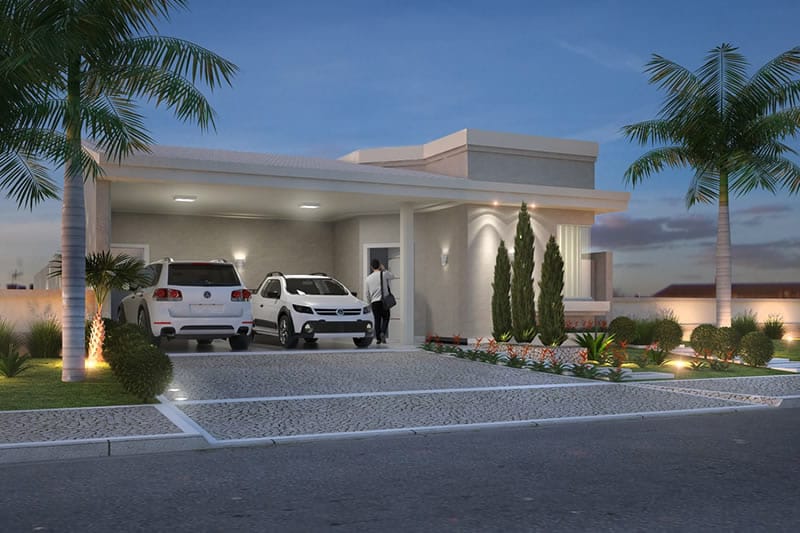 Ground floor house with barbecue