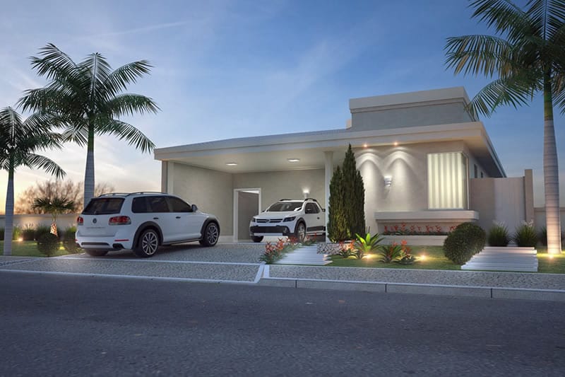 Ground floor house with barbecue