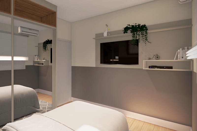 Ground floor house with barbecue