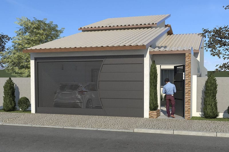 House plan for land of 7x20 meters