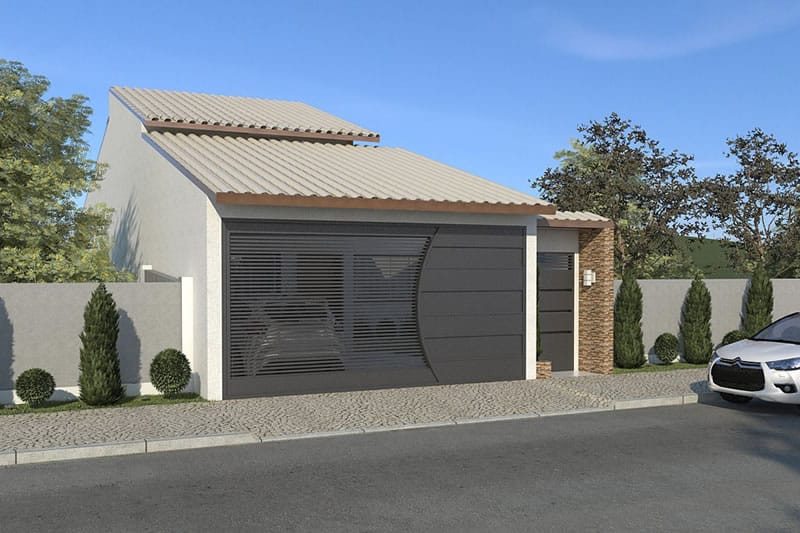House plan for land of 7x20 meters