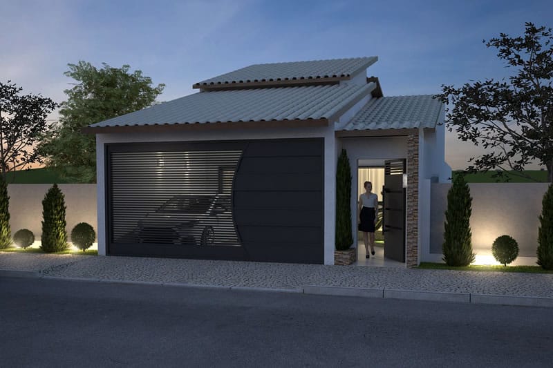 House plan for land of 7x20 meters