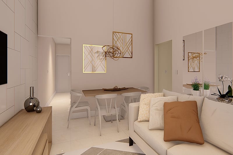 House plan for land of 7x20 meters