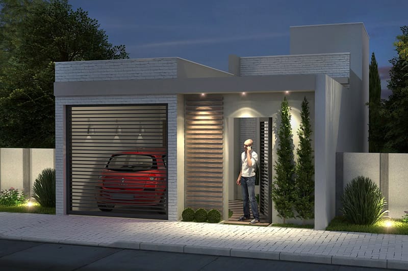 House plan with 2 bedrooms