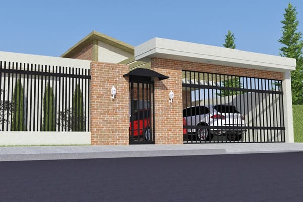 Rustic single storey house plan
