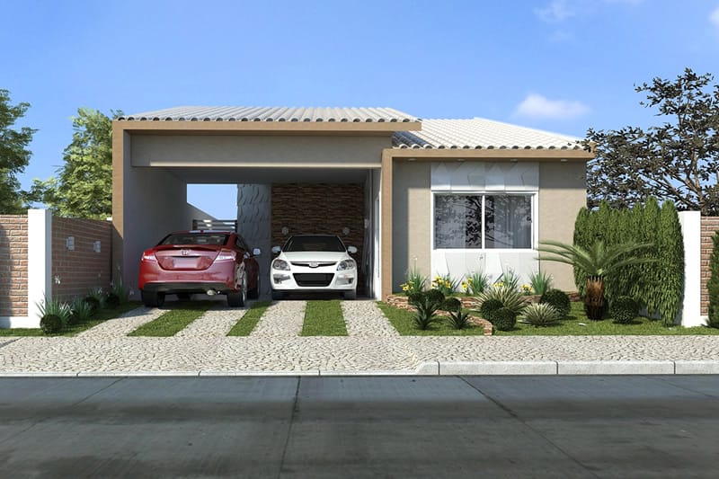 House plan with winter garden