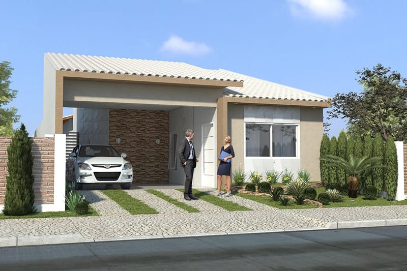 House plan with winter garden