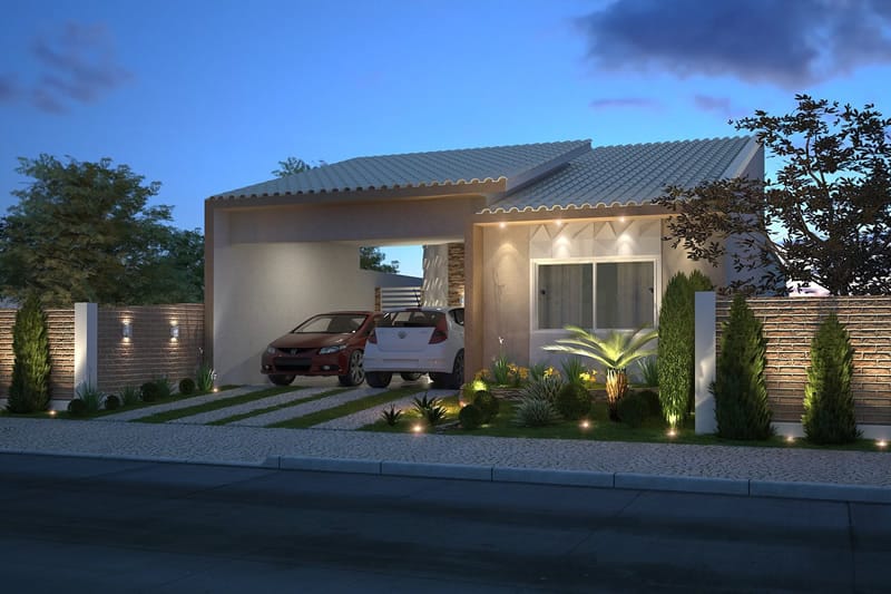 House plan with winter garden