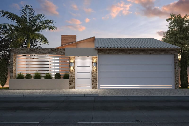 House plan with gourmet balcony