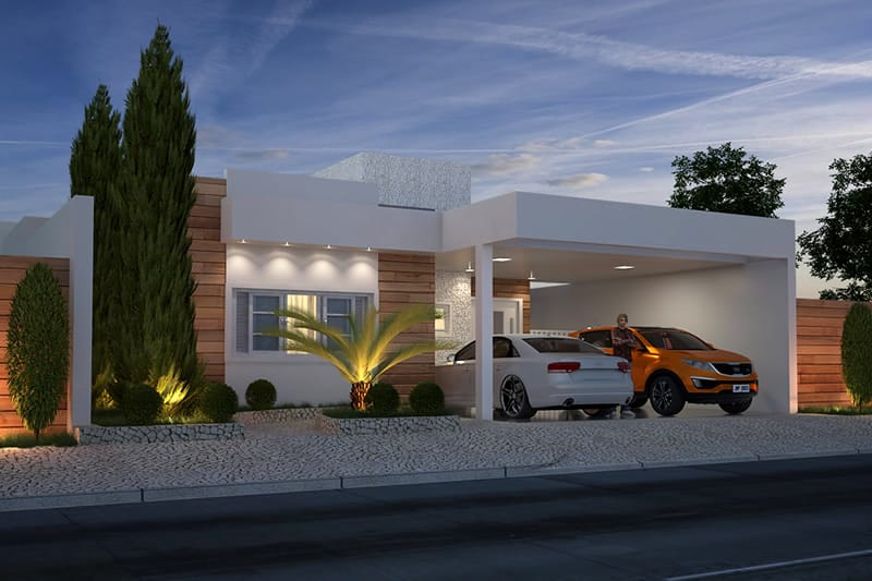 House plan with 2 suites and 1 bedroom