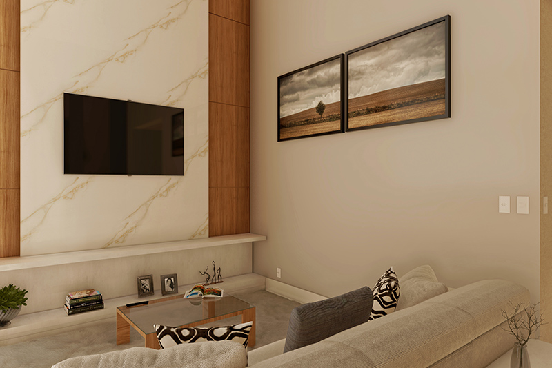 Single storey house with 3 suites