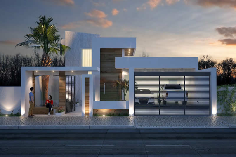 Single storey house with 3 suites