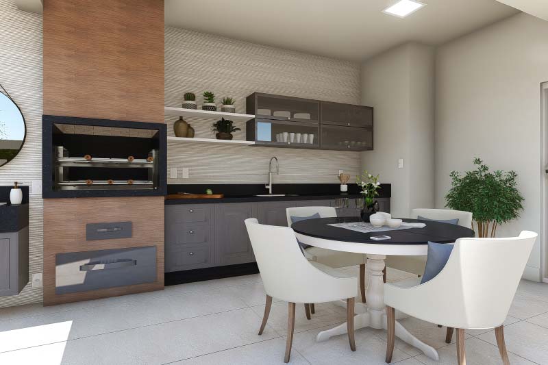 Single storey house with 3 suites