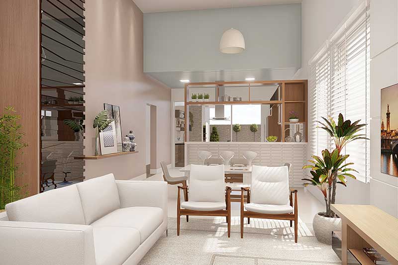 Ground floor house plan with office