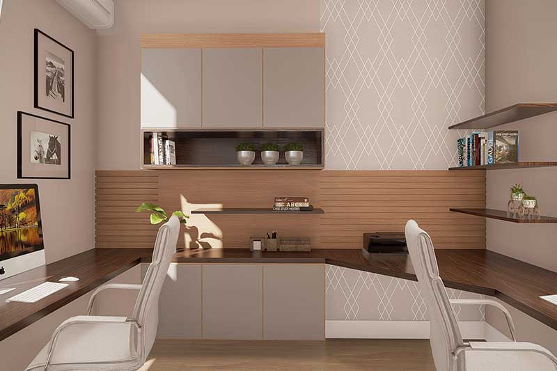 Ground floor house plan with office
