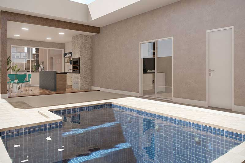 Ground floor house plan with office