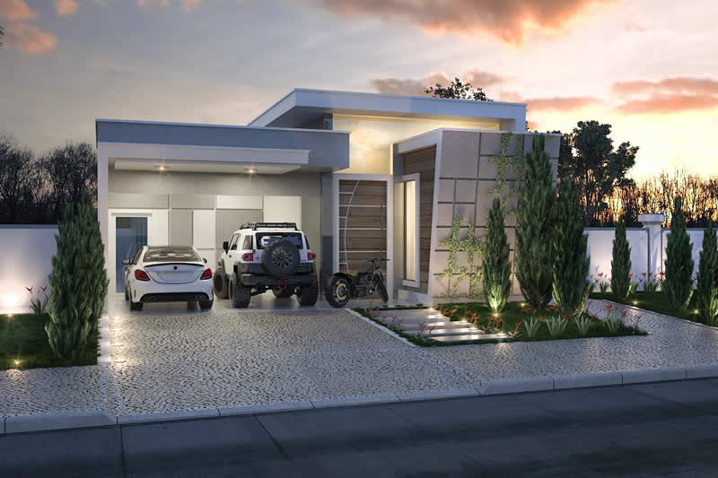 Ground floor house plan with office