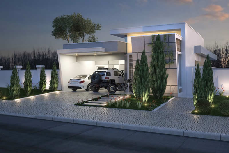 Ground floor house plan with office