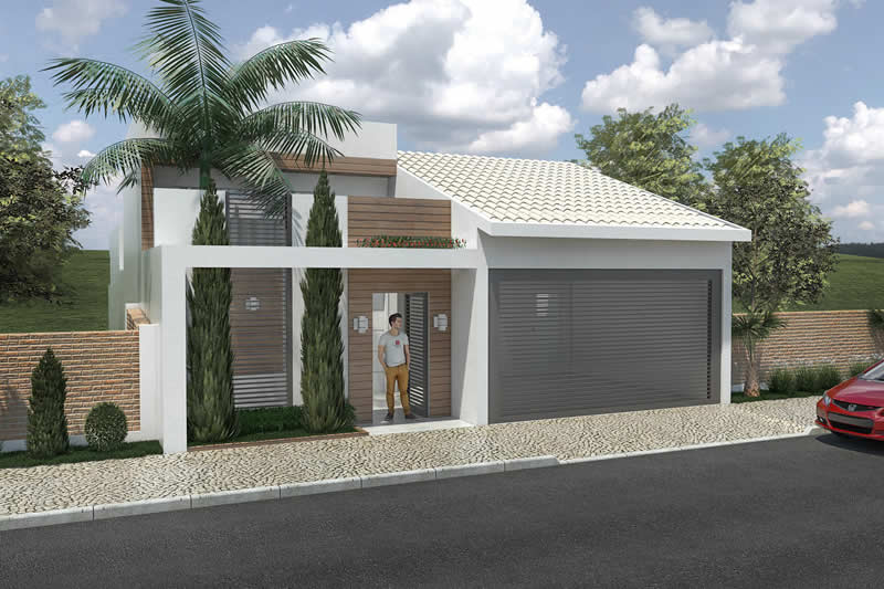 Single storey house with 3 suites