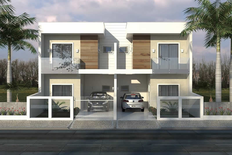 Modern townhouse floor plan