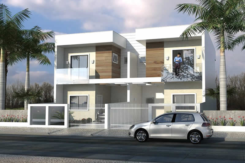 Modern townhouse floor plan