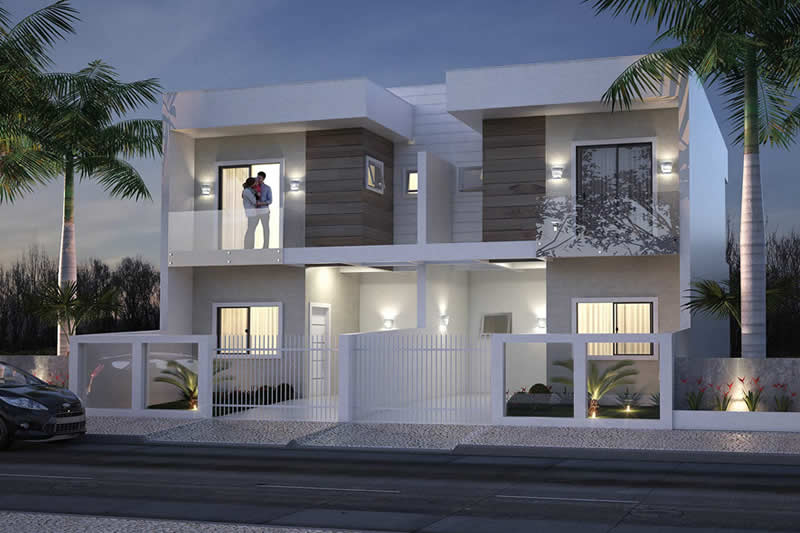 Modern townhouse floor plan