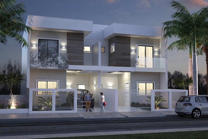 Modern townhouse floor plan