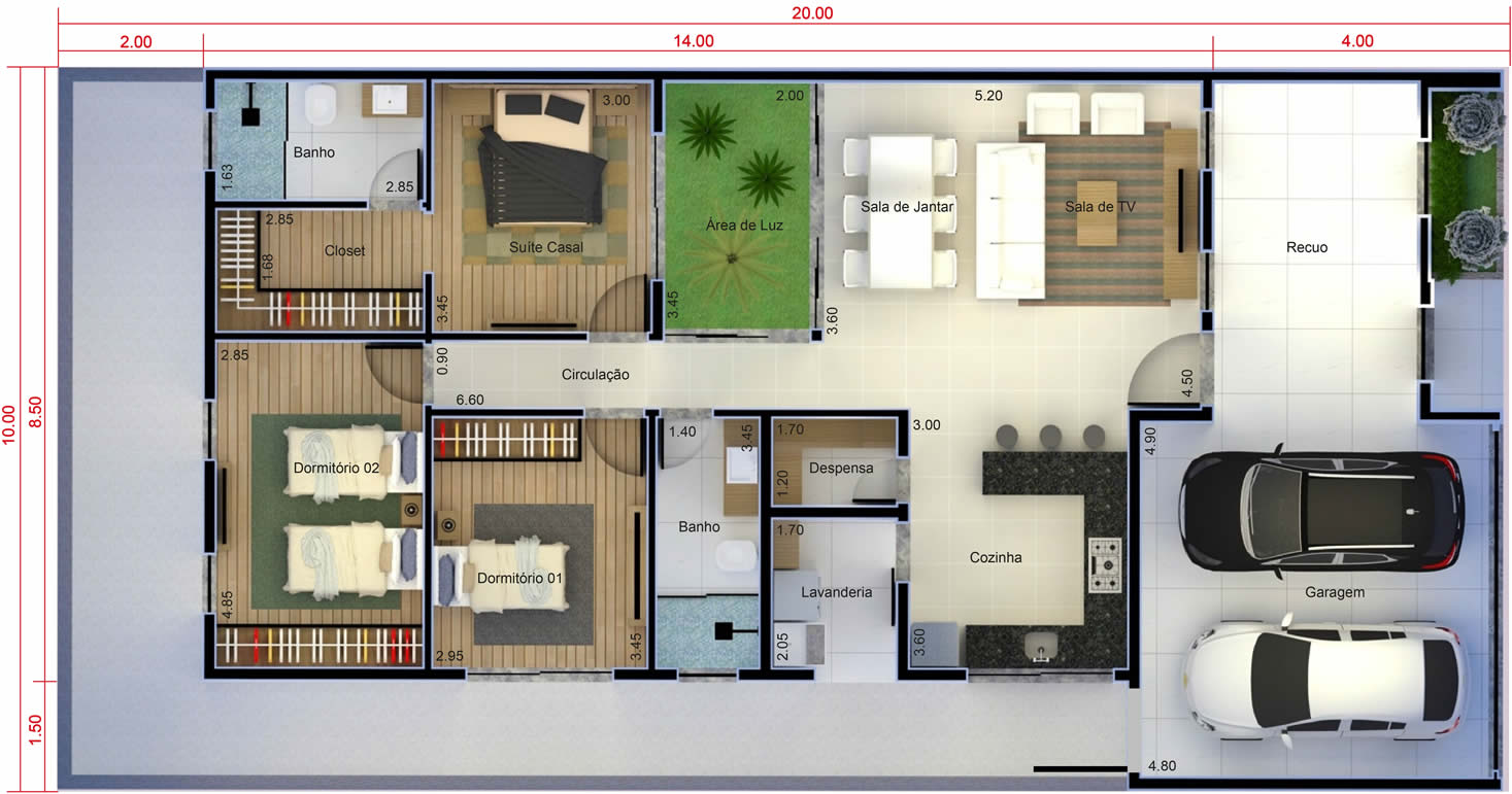 Ground floor house with suite and closet10x20