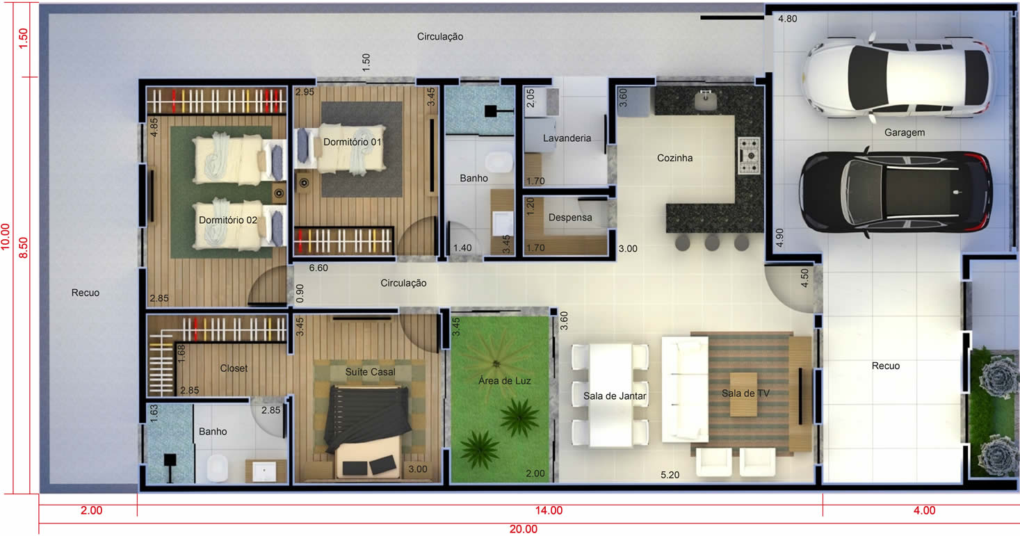 Ground floor house with suite and closet10x20