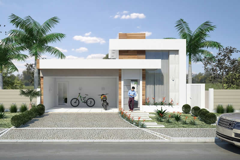House plan with integrated kitchen
