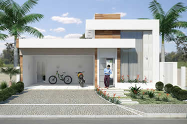 House plan with integrated kitchen