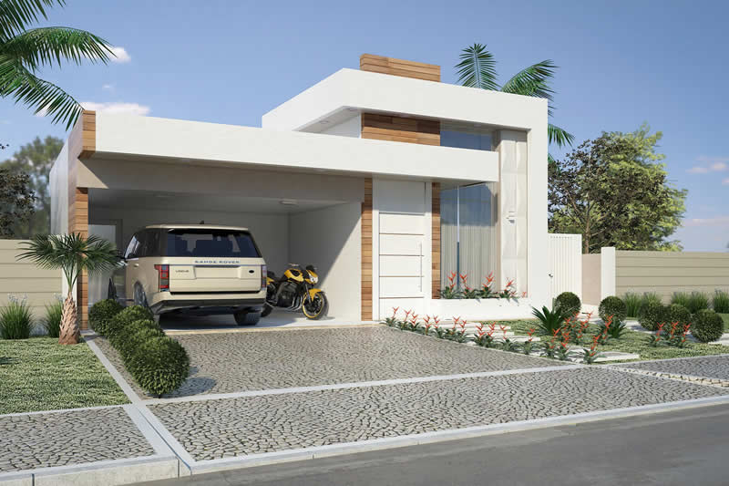 House plan with integrated kitchen