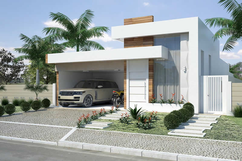 House plan with integrated kitchen