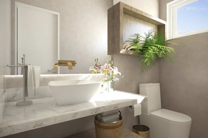 House plan with integrated kitchen