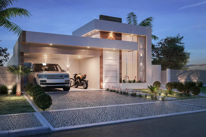 House plan with integrated kitchen