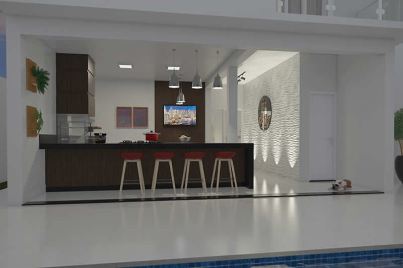 Floor plan with bedroom on the ground floor