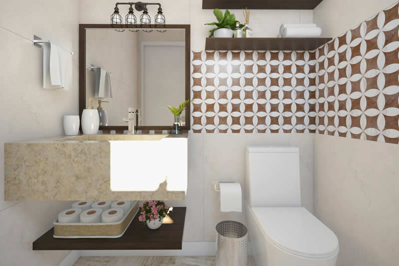 Floor plan with bedroom on the ground floor