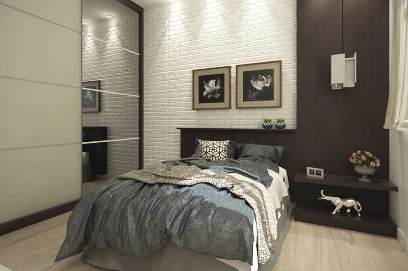 Floor plan with bedroom on the ground floor